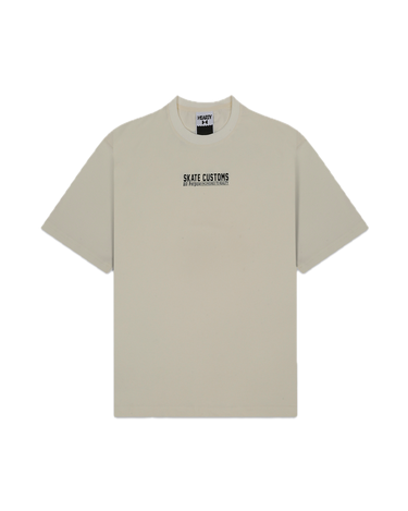 SKATE CUSTOMS T-SHIRT - CREAM