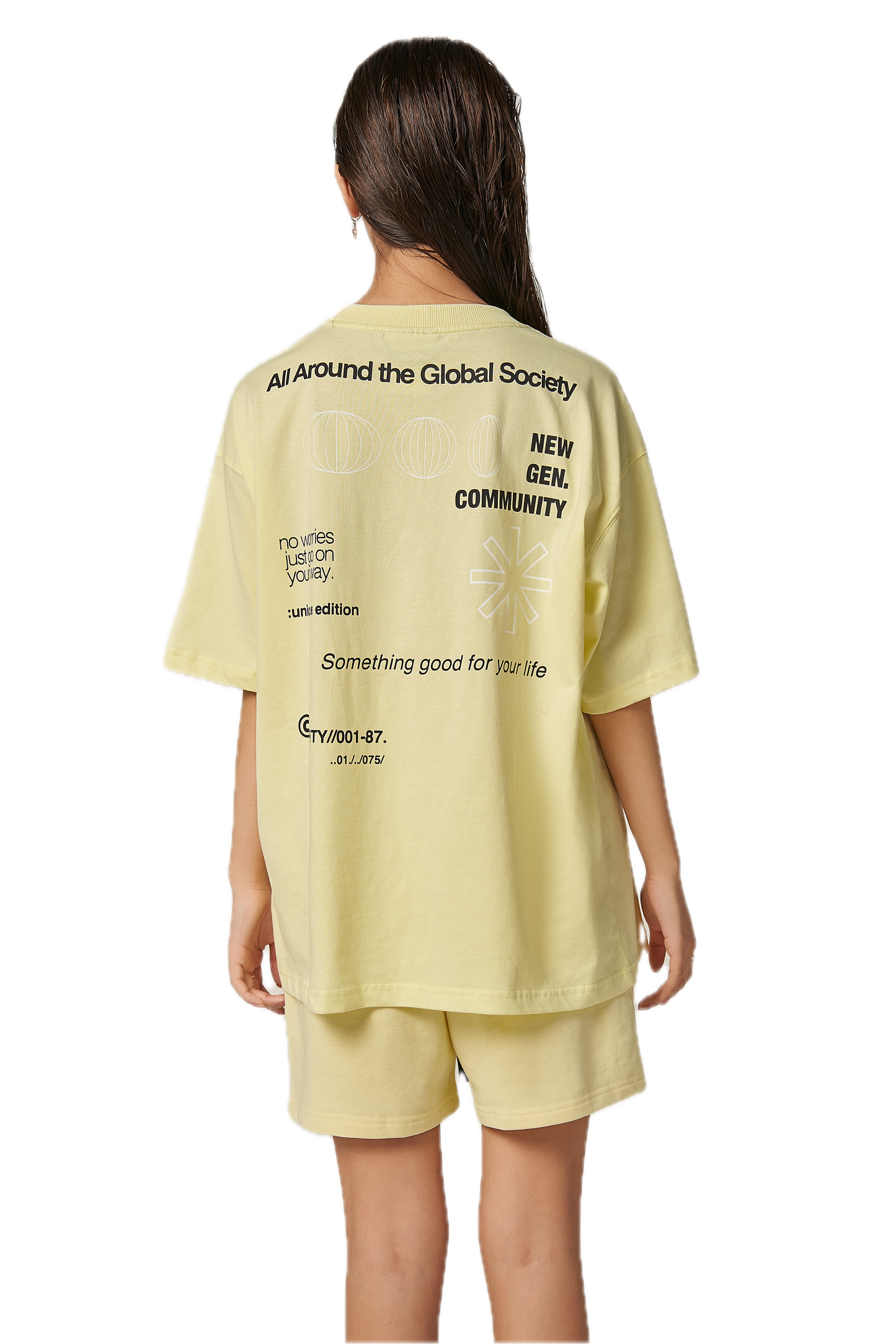 Global Society Yellow Shorts
