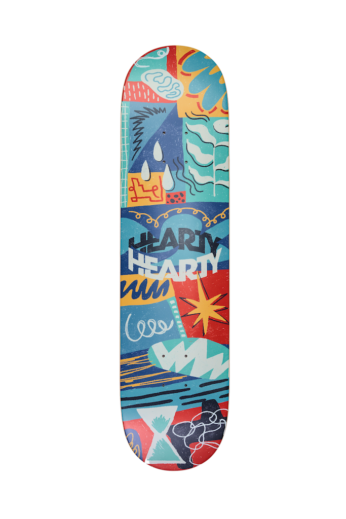 Hearty Skateboard Deck -Tetran Twist