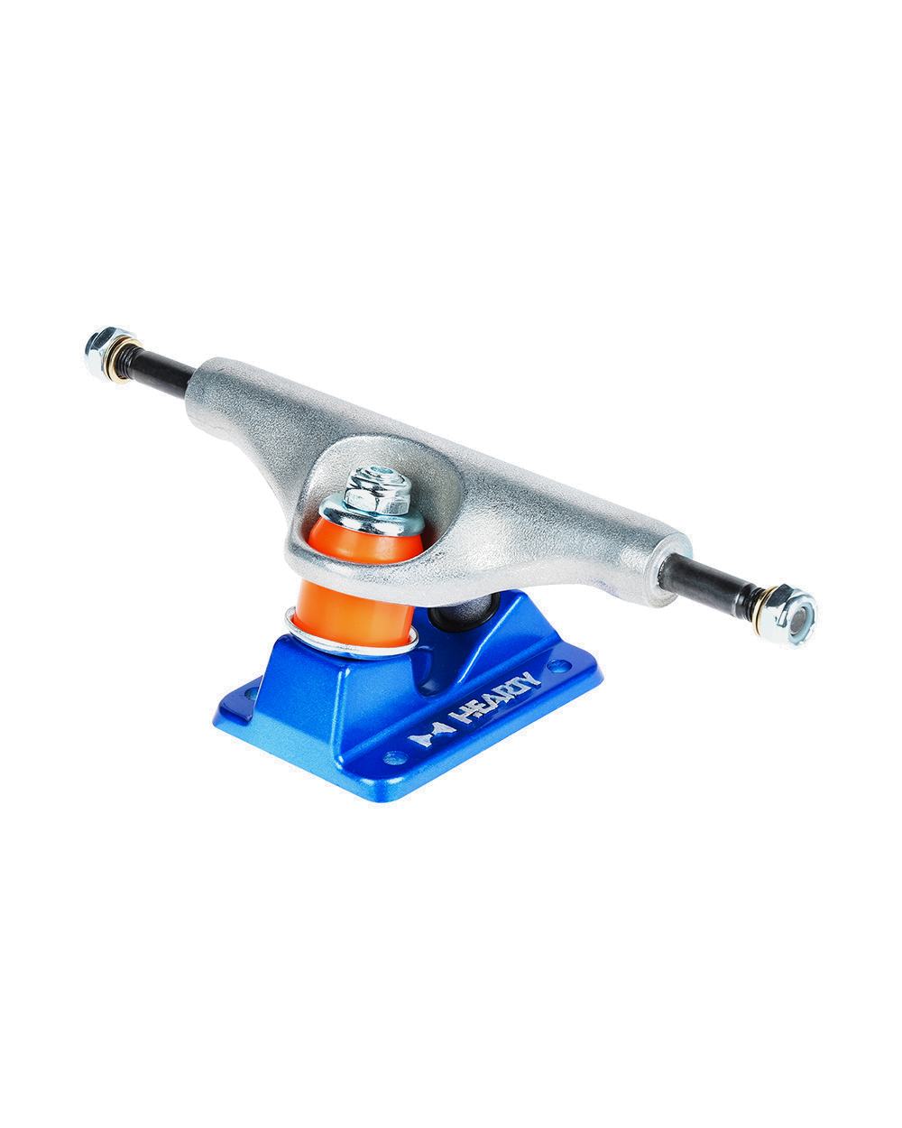 Hearty Skateboard Trucks- TorvX SERIES-  Raw/Metallic Blue
