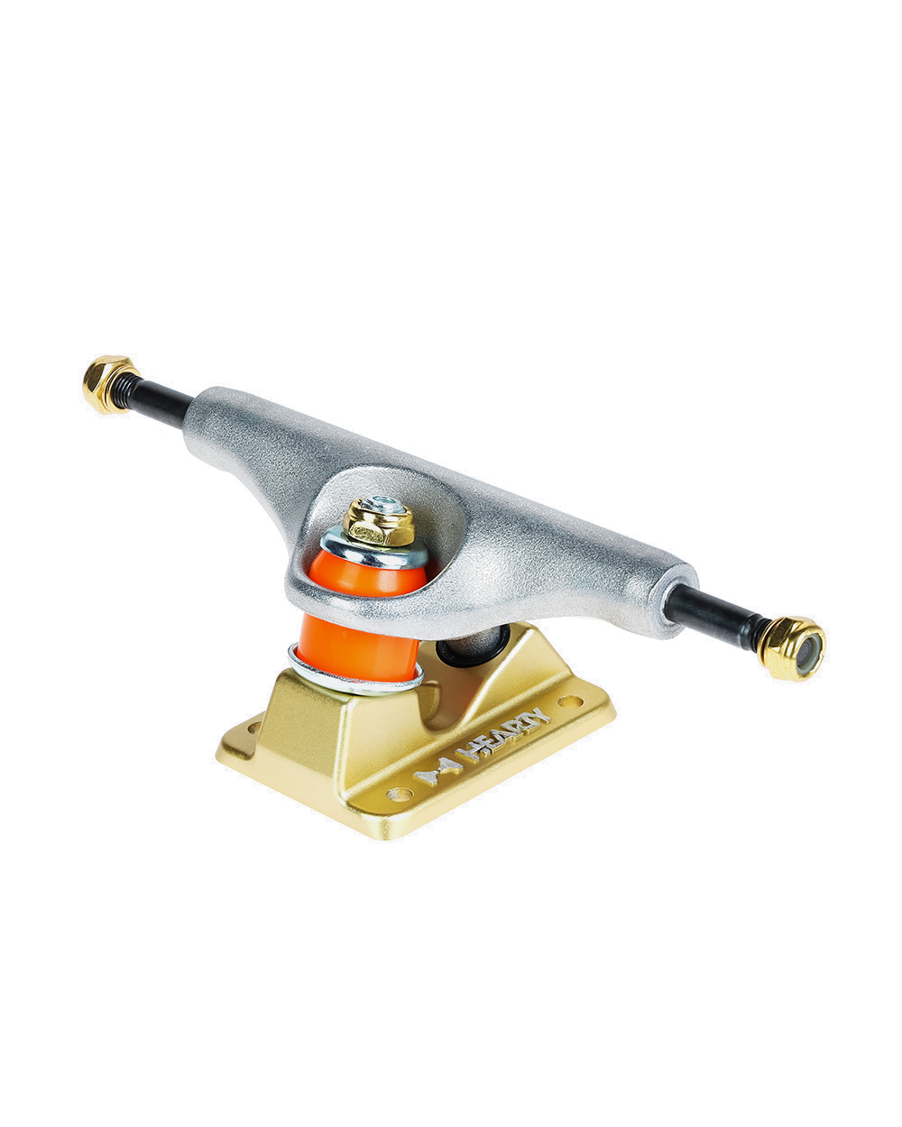 Hearty Skateboard Trucks- TorvX SERIES-  Raw/Gold
