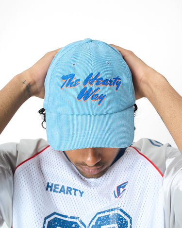 ICE BLUE CORDUROY CAP