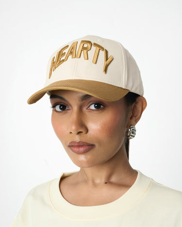 OG Curved Logo Beige – Hearty Cap